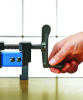 Hand adjusting heavy-duty grip on 60-Inch Bar Clamps For Woodworking, Lightweight Aluminum, Built-In Hook Locks, precise glue-ups