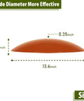 Diagram showing dimensions of 13 Inch Hummingbird Feeder Shade Cover Rain Shield Dome for Outdoor Bird Feeders, terracotta color