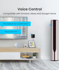 Living room setup showing WiFi Universal Remote For IR And RF 433 And 315MHz With Fixed Code No Encryption 50K IR Database Plug And Play