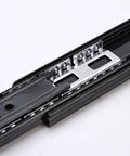 Close-up of Three-Section Drawer Slide Rail Kit for Cabinets Silent Glide 20 Inch Track System 2 Pieces Easy Install Full Extension