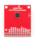 60GHz Pulsed Radar Breakout A111 With Integrated Antenna Single Chip PCR Radar Solution SPI Interface Up To 50MHz High Precision Distance Motion And Gesture Sensing For DIY Projects, red PCB