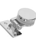 Heavy Duty Glass Door Hinges For 3-6mm Glass Thickness, Zinc Alloy Silver Finish, Seamless Opening And Smooth Operation, No-Fuss Cabinet And Shower Door Hardware For Bathroom, close-up