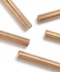 Brass M5x50mm Stud Bolt Kit Full Threaded Rods shown with C38000 CuZn40Pb2 material for metalworking and construction.