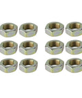 Steel Jam Nuts Five Eighths Inch 18 NF Fine Thread Left Hand And Right Hand Set Bag Of 12 For Rod Ends Tie Rods Heim Joints And Suspension Hardware Durable Steel Construction For Secure Adjustable Linkage, 12 zinc-plated steel jam nuts