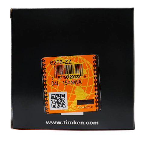 Packaging of 6206 2Z Double Metal Seal Bearings Two Pack Pre Lubricated 30x62x16 Mm Deep Groove Ball Bearings
