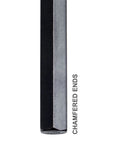 Close-up of chamfered tip on chrome vanadium steel from 30 Piece Hex Key Set With SAE And Metric Wrenches, L Shape, in durable storage case.