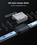 Voron 2.4 Inspired Open Source Core XY 3D Printer linear rail components for precise motion control
