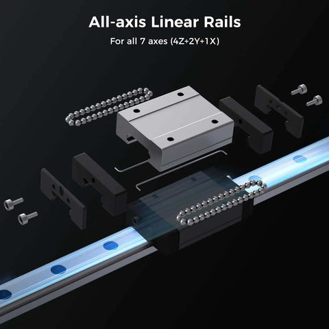 Voron 2.4 Inspired Open Source Core XY 3D Printer linear rail components for precise motion control