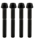 Titanium M5x35mm DIN 912 Bolts 6Al4V Grade 5 Black Tapered Head 8.5x5mm 0.8mm Pitch 5mm Diameter 3.4g Each Pack Of 4