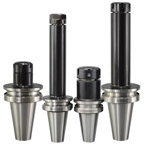 Top Tier Knife Shank Set For Cnc Machine Tool Rest With High Precision Bt50 Holders And Er16 To Er40 Collets, four BT50 holders.