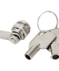 Cam Lock Cylinder 12mm For Cabinet Drawer Mailbox RV Compartment Door Keyed Alike With Two Keys Durable Aluminum Housing Easy Install