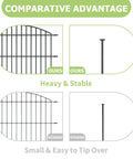 Comparison of Outdoor Garden Fence For Dogs 32 Inch High 23 Ft Long Rustproof Metal Fencing With Ground Stakes vs other designs