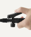 Close-up of ergonomic thumb trigger on 1.3 Gallon Garden Sprayer With Extension Wand For Yard Work, Flower Beds, And Plants.