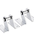 Two Pack 75x56mm Air Cylinder Rod Clevis Mounting Bracket Rear Pivot For Pneumatic Systems Durable Low Carbon Steel 6mm Hole 75x56mm Size Silver Built To Last, two brackets