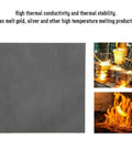 Pro Grade Graphite Electrolysis Plates Pack Of 10 30x24x12Mm 99.9% Purity, demonstrated with melting metals