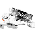 Stainless Steel Ruffler Presser Foot With Adjustable Pleat Depth For Sewing Machines Pro Grade Auto Feed Pleating Attachment close-up
