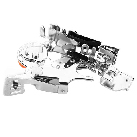 Stainless Steel Ruffler Presser Foot With Adjustable Pleat Depth For Sewing Machines Pro Grade Auto Feed Pleating Attachment close-up