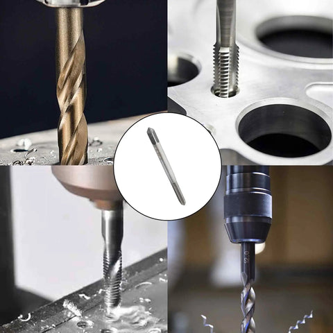 Left Hand Metric M4 X 0.7 Tap And Die Set HSS High Speed Steel Threading Kit for reverse thread repair in metalworking.