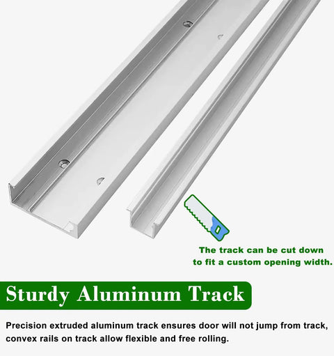 Concealed Barn Door Hardware Kit For 24 30 50 55 58 60 Inch Doors With Soft Close Hidden Track System For Pantry And Closet Sliding Rail Sick Quiet Glide Ultra Smooth Operation 180cm Rail