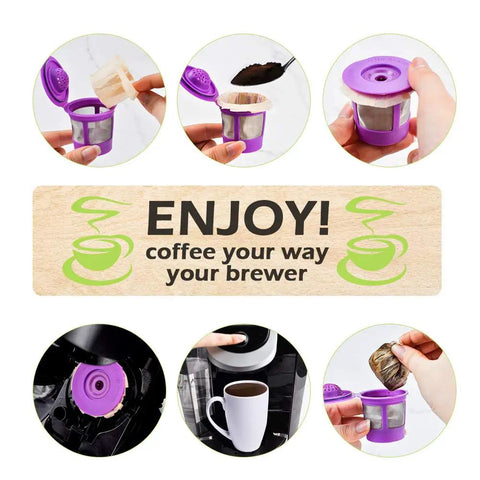 Disposable Coffee Filters For Keurig Pods Replacement Keurig Compatible 300 Count Natural Eco Friendly Paper Filters For Single Serve Coffee Makers Easy Brew Mess Free in use with Keurig pod system.