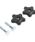 For Plum Handle Bolt And Knob Kit Perfect For Lawn Mowers And Snow Blowers Tough Replacement Parts to Get Your Outdoor Gear Back On The Road Fast. black plum handle knobs with two metal bolts