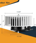 Upgraded Quiet Bathroom Exhaust Fan Motor Replacement For Universal Ceiling Vent Fans Compatible With 8663RP 8664RP 8673 8814 8832 Series including dimensions
