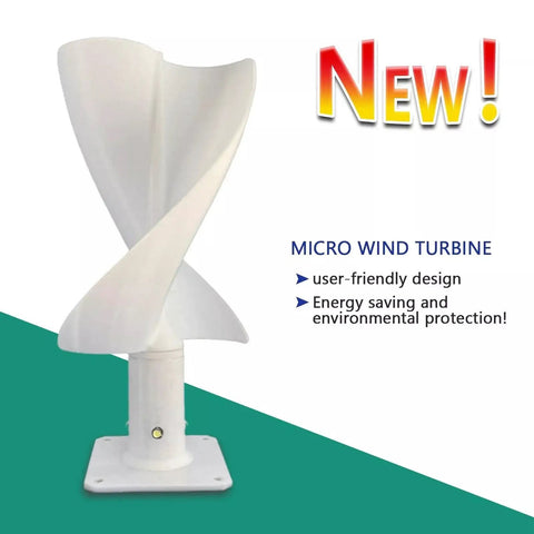 Wind Turbine STEM Learning Kit Hands On For Classroom And Home Use Eco Friendly Material Turbine Generator With 5 To 12V Breeze Power Low Noise DIY Renewable Energy Project LED Lighting High Speed Rotor Science Experiment, micro wind turbine with base