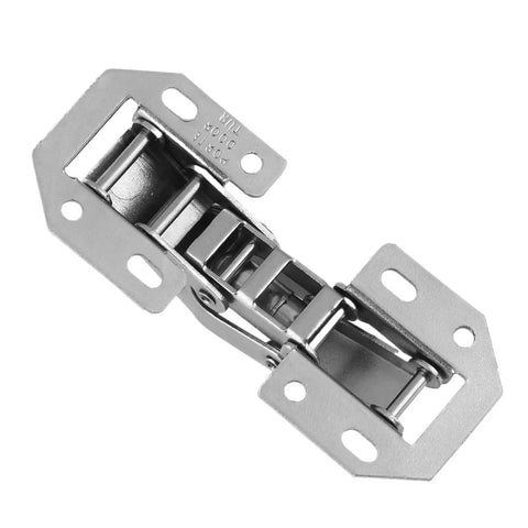 Rotating Concealed Cabinet Door Hinges Four Inch No Drill Installation Soft Close Buffer Durable Easy Install High Load Bearing Replacement