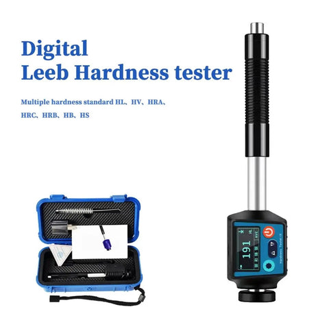 No Sweat Heavy Duty Digital Metal Hardness Tester Portable Leeb Scale Instrument With Cable Free Build And Bright Oled Panel for stainless steel testing