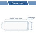 Diagram of 4-Ply Silicone Hose End Cap With Polyester Reinforcement For Coolant And Vacuum Lines, Five Sixteenth Inch Inner Diameter Eight Millimeter