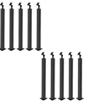 Rock Solid Matte Black Hand Rail Post 35 37 Inch With 270 Degree Adjustable Holeless Design And Screw Kit For Stairs Deck, multiple posts