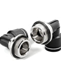 Male Elbow Push To Connect Fittings For Pneumatic Systems, 8mm Tube OD x 3/8 Inch BSP, 90 Degree Copper And Plastic