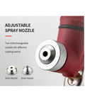 Adjustable spray nozzles for Top Tier Pro Hustle Pneumatic Mortar Sprayer Gun, 6mm and 8mm included for versatile use.