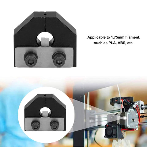 Durable Aluminum Alloy Filament Welding Connectors For 1.75mm Filaments With Wide Compatibility For PLA ABS PETG PC PP PVB HIPS Black Finish