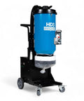 Rock Solid Three Motor HEPA Dust Collector With Reverse Air Jet Pulse Filter Cleaner Built For Demanding Shops, blue industrial vacuum.