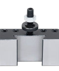CXA Quick Change Tool Holder For Lathe Turning And Facing 0250-0301T, Steel Usa Style Tool Post Fits 13 To 18 Inch Swing Lathes, front view