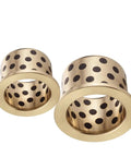 Shop Grade Built Heavy Duty Flanged Bronze Bushing With Solid Graphite Core For Rock Solid Performance And Zero Grease Hassle 5 Pack Precision Oilless Bearing Sleeve for auto repairs.