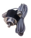 58mm Outer Diameter Optical Incremental Rotary Encoder 1024PPR 10mm Shaft Push Pull Output ABZ Signals With Side Socket 5 To 26V DC For Robotics CNC Automation