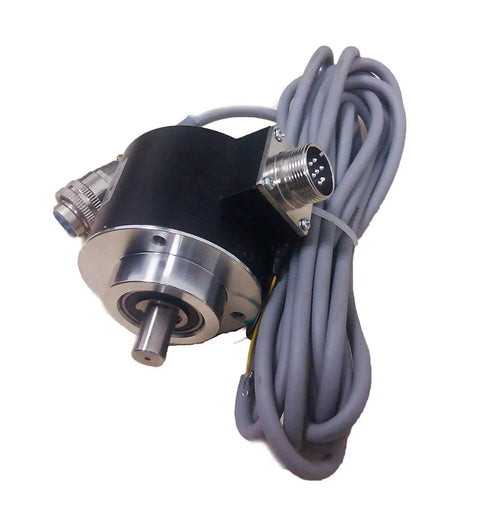58mm Outer Diameter Optical Incremental Rotary Encoder 1024PPR 10mm Shaft Push Pull Output ABZ Signals With Side Socket 5 To 26V DC For Robotics CNC Automation