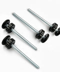 Drop Dead Solid 8mm Threaded Spindle Rods Baby And Pet Gate Replacement Parts No Hassle Swap Universal Fit hardware 4 pack.