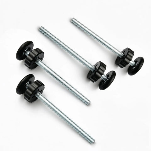 Drop Dead Solid 8mm Threaded Spindle Rods Baby And Pet Gate Replacement Parts No Hassle Swap Universal Fit hardware 4 pack.