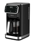 Side view of 12-Cup Touchscreen Coffee Maker with Glass Carafe, Brew Strength Control, Iced Coffee Mode, and Full 6-Inch Display