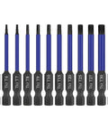 Rock Hard Impact Security Torx Bit Set includes twelve premium S2 steel driver bits ranging from T5 to T40.