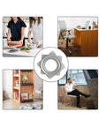 Two Pack 4 Inch Square Lazy Susan Turntable Bearings Heavy Duty Swivel Plate Galvanized Steel Rustproof 95mm Square shown in use
