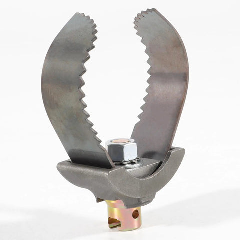 Heavy Duty 3 Inch C Style Cutter Cable Coupling drain cleaning tool attachment with serrated edges for tough clogs.