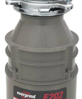 Half Horsepower Garbage Disposer Quiet Dura Drive Induction Motor Galvanized Grinding Elements Stainless Steel shown vertically