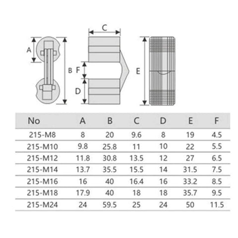 Technical drawing and specifications for Two Pack Copper Barrel Concealed Cabinet Hinges Hidden Brass Door Hardware