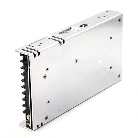 Rock Solid 200W 5V 40A Enclosed AC-DC Power Supply With Single Output for Industrial Use, Fanless Design, Wide Temperature Range -25C to 70C mounted metal enclosure