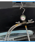 No Sweat Vacuum Coolant Refill Kit Compatible With Tesla Model S X 3 Y showing gauge and hoses for coolant maintenance.