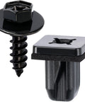 Cool 10 Pack Bumper Side Support Grommets With Lock Motor Cable Kit And Screws Fix For Prius And Lexus Rx Models Year 2004 Up M6.2x22mm Hex Socket Repair Hardware To Stop Rattles And Keep Stuff Secure, black plastic fastener and clip